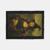 Couverture Polaire Mona Lisa Sorcière Halloween (Devant (Horizontal))