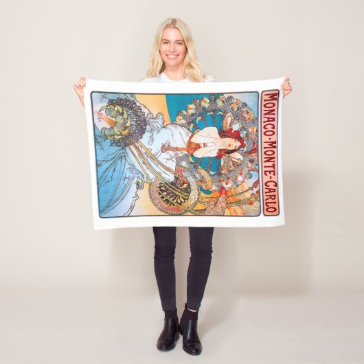 Couverture Polaire Monaco, Monte-Carlo, Mucha (En situation)