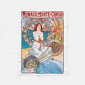 Couverture Polaire Monaco, Monte-Carlo, Mucha (Devant)