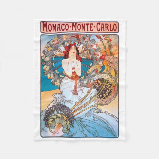 Couverture Polaire Monaco, Monte-Carlo, Mucha (Devant)