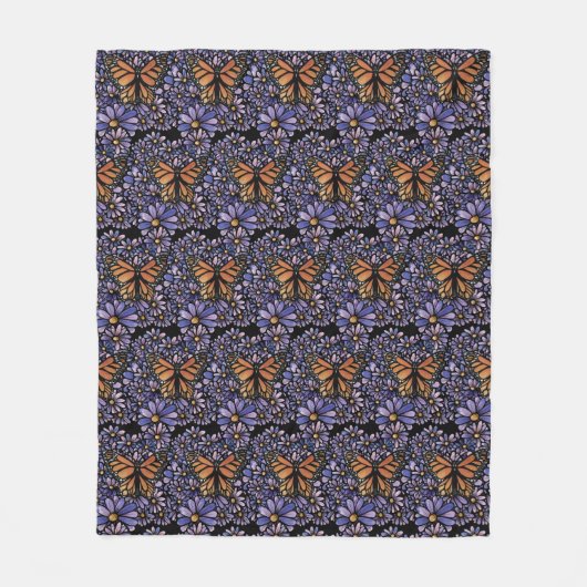 Couverture Polaire Monarch Butterfly                                  (Devant)