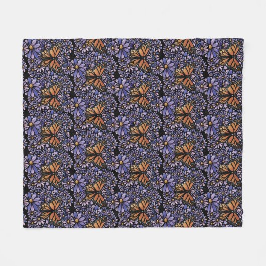 Couverture Polaire Monarch Butterfly (Devant (Horizontal))