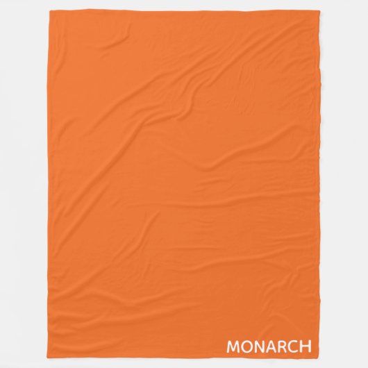 Couverture Polaire Monarch butterfly orange color name (Devant)