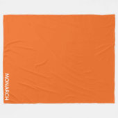Couverture Polaire Monarch butterfly orange color name (Devant (Horizontal))