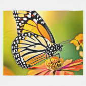 Couverture Polaire Monarch Butterfly Sip Design (Devant (Horizontal))