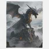 Couverture Polaire Monde des dragons – Le royaume du feu et de la mag (Devant)