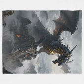 Couverture Polaire Monde des dragons – Le royaume du feu et de la mag (Devant (Horizontal))