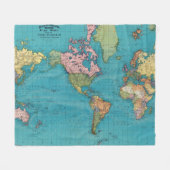 Couverture Polaire Monde, la projection de Mercator (Devant (Horizontal))