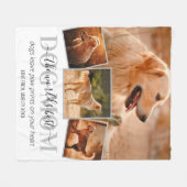 Couverture Polaire Monde Meilleur Chien Maman 4 Photo (Devant (Horizontal))