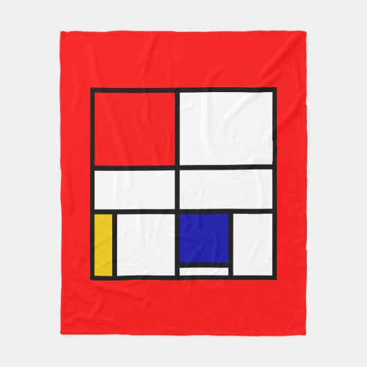 Couverture Polaire Mondrian 3 (Devant)