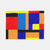 Couverture Polaire Mondrian #35 (Devant (Horizontal))
