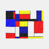 Couverture Polaire Mondrian #42 (Devant (Horizontal))