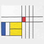 Couverture Polaire Mondrian II Minimum De Stijl Modern Art Design (Devant (Horizontal))