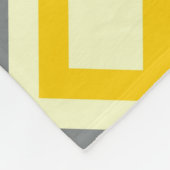 COUVERTURE POLAIRE MONDRIAN INSPIRÉ - JAUNE & GRAY (Coin)