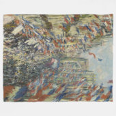 Couverture Polaire Monet 1878 La rue Montorgueil à Paris (Devant (Horizontal))