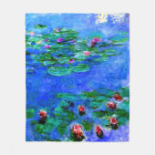 Couverture Polaire Monet - Lilies d'eau (rouge) (Devant)
