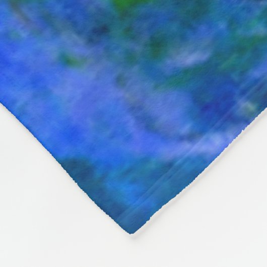 Couverture Polaire Monet - Lilies d'eau (rouge) (Coin)