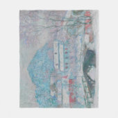 Couverture Polaire Monet - Norvège, Village de Sandviken dans la neig (Devant)