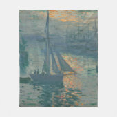 Couverture Polaire Monet Sunrise Marine Impressionnisme peinture (Devant)