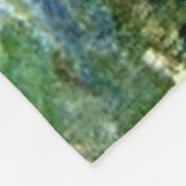 Couverture Polaire Monet - White Clematis, célèbre peinture florale (Coin)