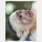 COUVERTURE POLAIRE MONKEY CAUPCHIN À TÊTE BLANCHE (Devant)