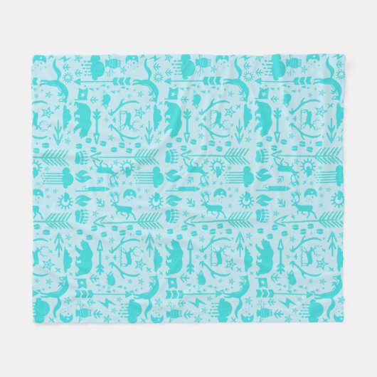 Couverture Polaire Monnaie Chouette ours Renard Renard Woodland Créat (Devant (Horizontal))