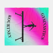 Couverture Polaire Monnaie de balance de gymnastique et Fuchsia (Devant (Horizontal))