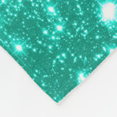 Couverture Polaire Monnaie Vert Étoiles de mer Blanche en polaire (Coin)