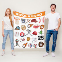 Monogram Baseball player Modern sport pattern