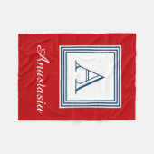 Couverture Polaire Monogram design (Devant (Horizontal))