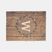 Couverture Polaire Monogram design (Devant (Horizontal))