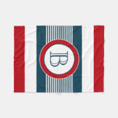 Couverture Polaire Monogram design (Devant (Horizontal))