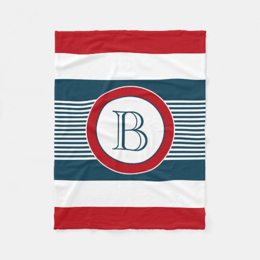 Couverture Polaire Monogram design (Devant)