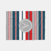 Couverture Polaire Monogram design (Devant (Horizontal))