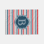 Couverture Polaire Monogram design (Devant (Horizontal))