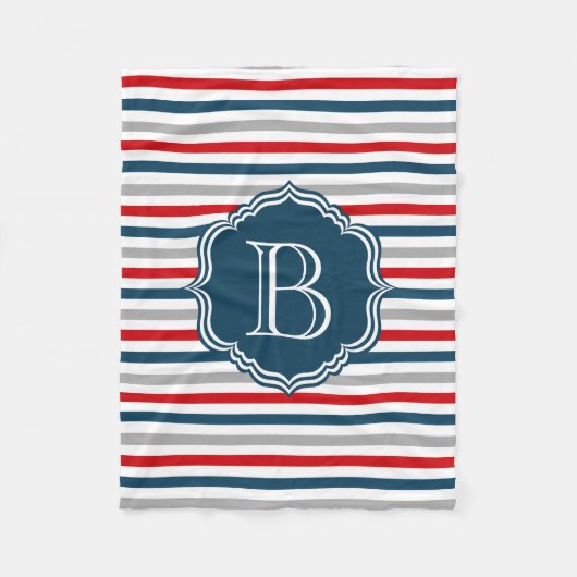 Couverture Polaire Monogram design (Devant)