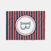 Couverture Polaire Monogram design (Devant (Horizontal))