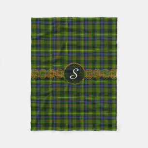Couverture Polaire Monogram Stewart Chasse Tartan
