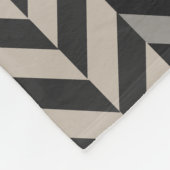 Couverture Polaire Monogramme alternatif en arête de poisson gris de (Coin)