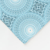 Couverture Polaire Monogramme ange bleu cercles motif (Coin)