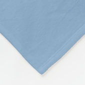 Couverture Polaire Monogramme bleu clair chic (Coin)