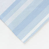 Couverture Polaire Monogramme Bleu rayures (Coin)