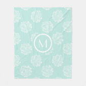 Couverture Polaire Monogramme | Bonheur des Plantes | Pastel Succulen (Devant)