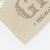 Couverture Polaire Monogramme Brown photo Collecte polaire (Coin)