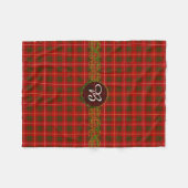 Couverture Polaire Monogramme Bruce Tartan (Devant (Horizontal))