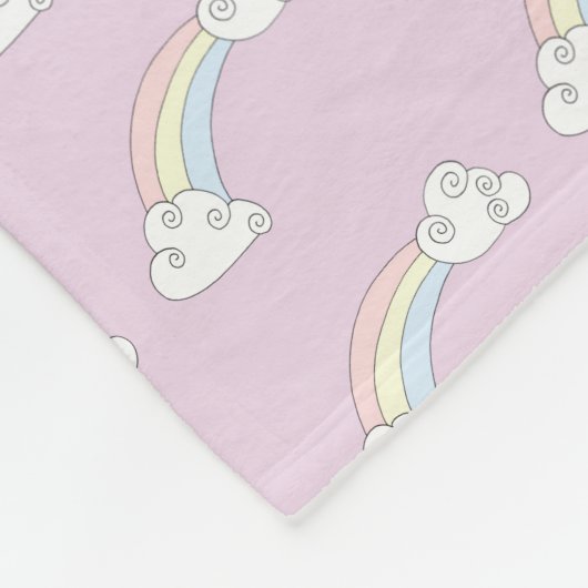 Couverture Polaire Monogramme caché de la fille Doodle Nom de l'arc-e (Coin)