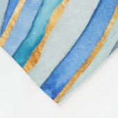 Couverture Polaire Monogramme | Cobalt Agate II (Coin)