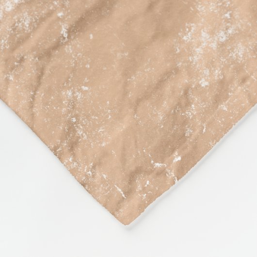 Couverture Polaire Monogramme de cerf désorganisé papier Brown rustiq (Coin)