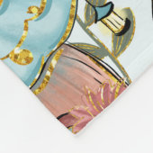 Couverture Polaire Monogramme de choux charbonneux de champignons (Coin)