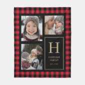 Couverture Polaire Monogramme de collection de photos de Buffalo roug (Devant)